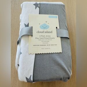 Cloud Island Fitted Sheets for Play-Yard / 2 Pack
(New never used)